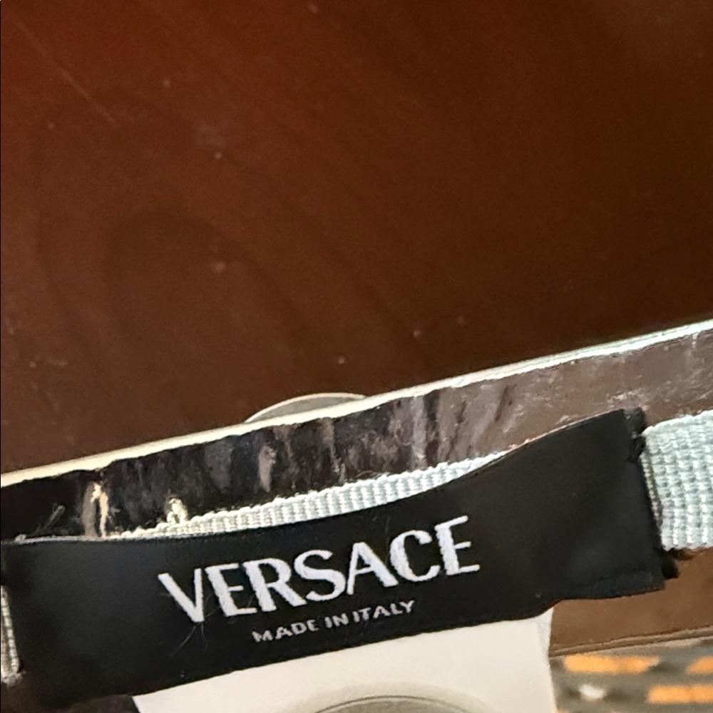 Versace Metallic Silver Hairband - Picture 3 of 7